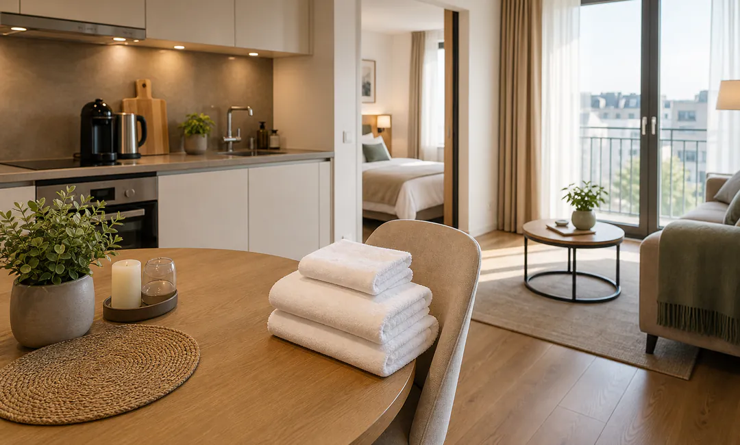 Ferienwohnung Reinigung Köln Ferienwohnung in Köln nach Turnover sauber für die nächste Anreise vorbereitet