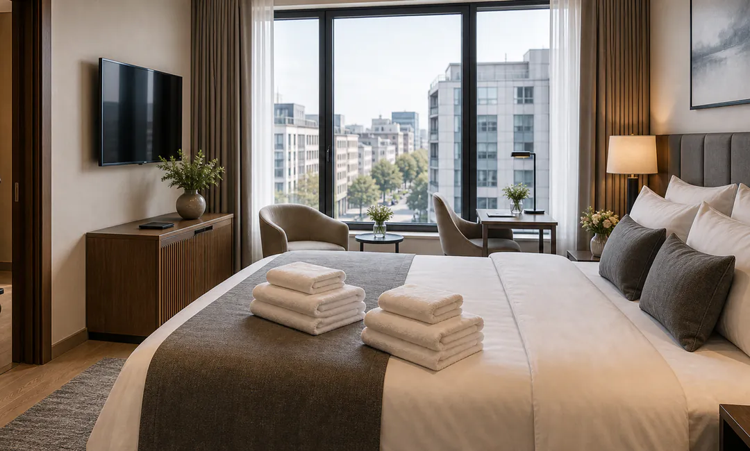 Housekeeping für Stadthotels City-Hotelzimmer mit Housekeeping-Ablauf für Stadthotels in Köln