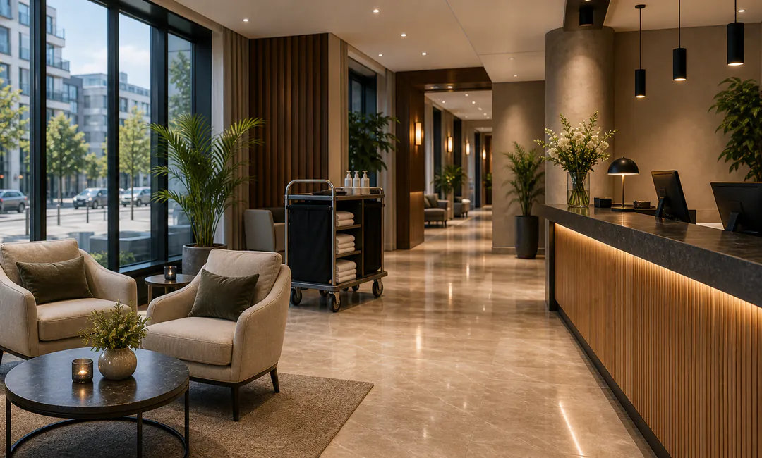 Pre-Opening Hotelservice Köln Pre-Opening Hotelservice mit Lobby, Servicewagen und operativer Endkontrolle