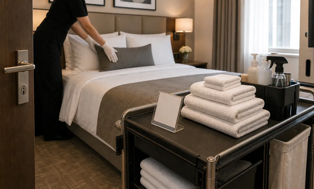 Hotelzimmer wird bei operativem Engpass kurzfristig für Check-in vorbereitet